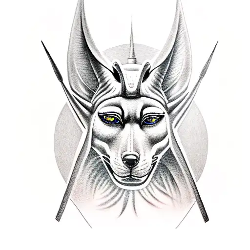 Anubis tattoo design idea