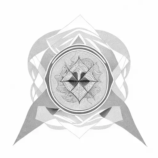 Half back tattoo, geometric pattern, phoenix, beach, mental resilience, hope, freedom, ocean, sunshine tattoo design idea