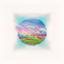 thunderstorms with stars tattoo design idea