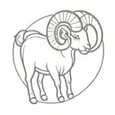 aries ram tattoo design idea