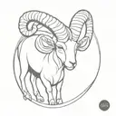 aries ram tattoo design idea