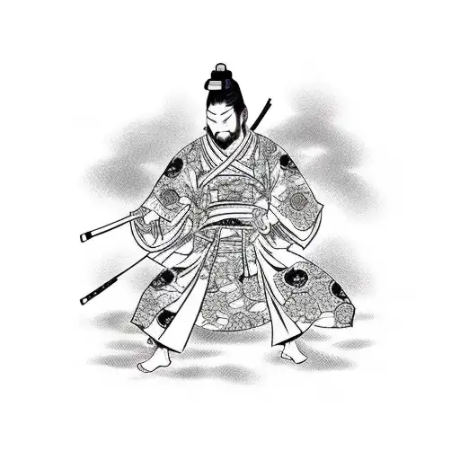 yasuke black samurai  tattoo design idea