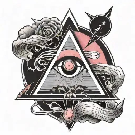 pink floyd dark side tattoo design idea