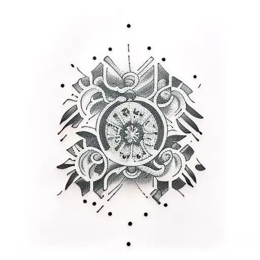 revolver  tattoo design idea