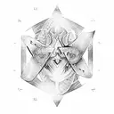 ace of spades triangle tattoo design idea