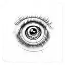 eye crying tattoo design idea