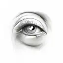 eye crying tattoo design idea