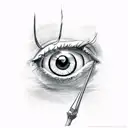 eye crying tattoo design idea