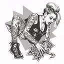 Miley Cyrus jaded tattoo design idea