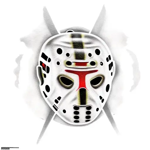 jason Voorhees face swap with goku tattoo design idea