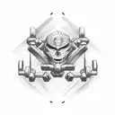 bodybuilding tattoo design idea