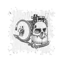 jigsaw from saw movie on tricycle tattoo design idea