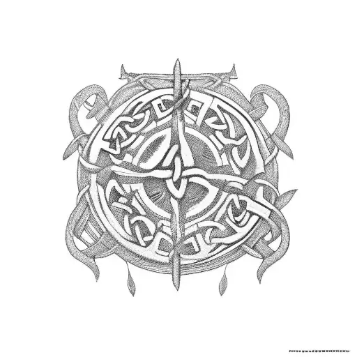 celtic band tattoo design idea