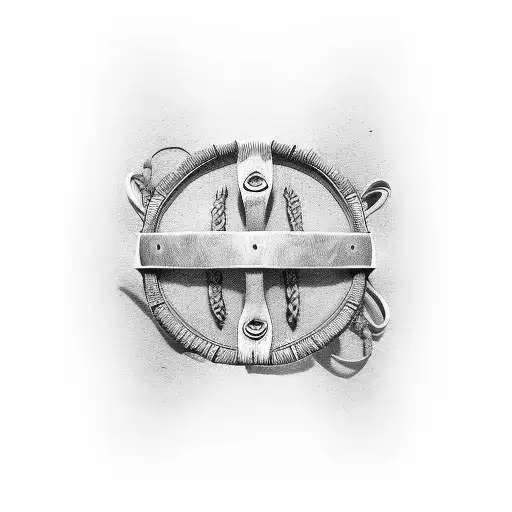 viking wrist band tattoo design idea