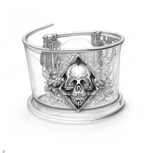 Memento Mori Carpe diem bracelet tattoo design idea