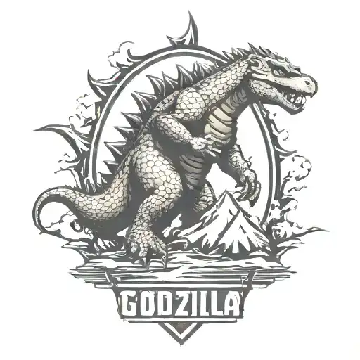 godzilla, golf, crossfit, army tattoo design idea