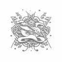 make a tattoo design for my stepdad, he was born on april 17th 1974 and died on augest 29th 2014, i want it to have some tattoo design idea