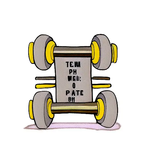 dumbbell with the word patience peace and power tattoo design idea