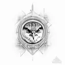 Buzzard  tattoo design idea