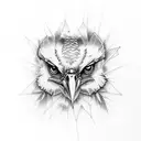 Flying Buzzard  tattoo design idea
