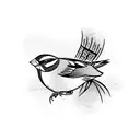 Sparrow tattoo design idea