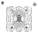 rosary whose format is from the territory of Brazil and in place of the dots put the names of Gelavir, Adelaide, Emanuel tattoo design idea