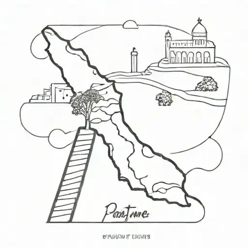 palestine tattoo design idea
