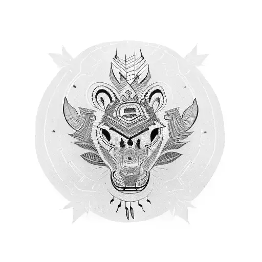 henna and Native American culture  tattoo design idea