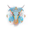 Combine henna motifs with a sketch-style tattoo representing the Taurus-Aries cusp tattoo design idea