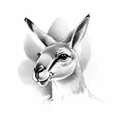 kangaroo tattoo design idea