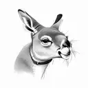 kangaroo tattoo design idea