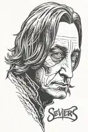 severus snape tattoo design idea