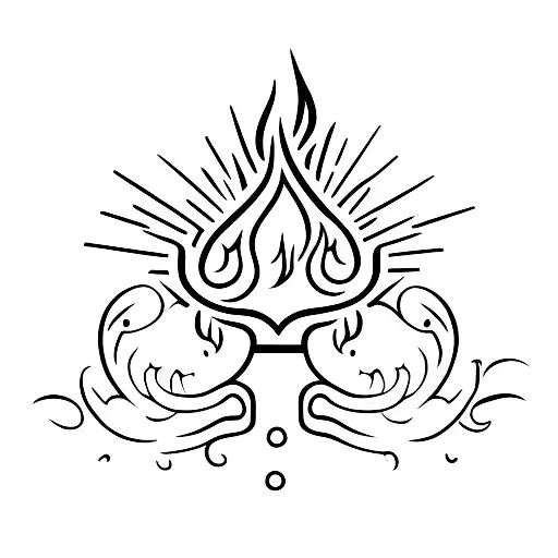 lighter with flame tattoo design idea