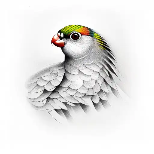 cockatiel tattoo design idea