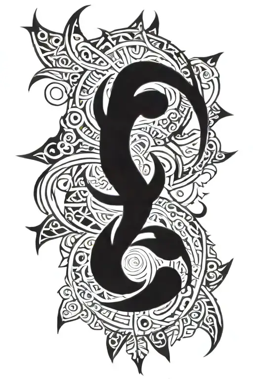 Spinal tattoo design idea