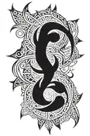 Spinal tattoo design idea