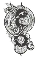 Spinal tattoo design idea