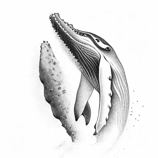 humpback whale tattoo design idea