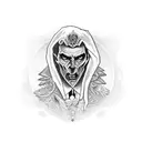Dracula tattoo design idea