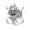 Dracula tattoo design idea