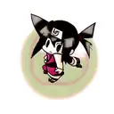 kunai with itachi tattoo design idea