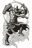 armour of God Of War tattoo design idea