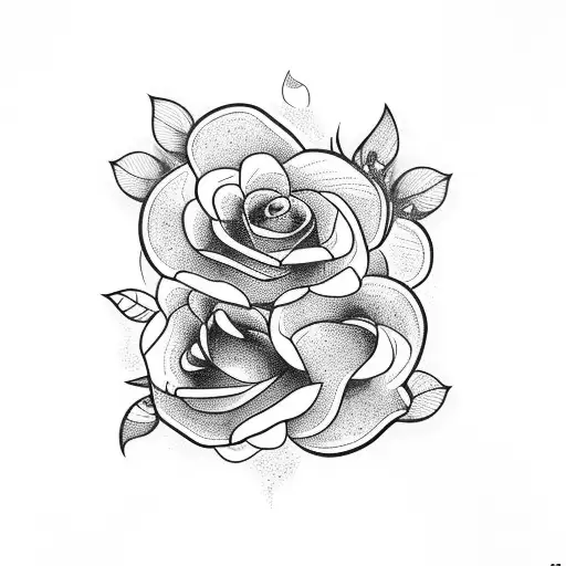 flower with snake tattoo design idea