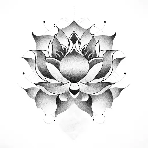 Lotus Flower, snake tattoo design idea
