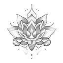 Lotus Flower and snake tattoo design idea