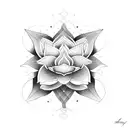 Lotus Flower and snake tattoo design idea