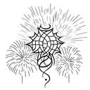 firework tattoo design idea
