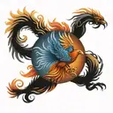 st Christopher phoenix  tattoo design idea