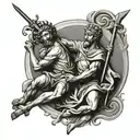 st Christopher  tattoo design idea