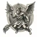 st Christopher  tattoo design idea